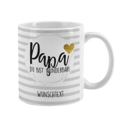 Tasse zum Vatertag - Papa du bist wunderbar!