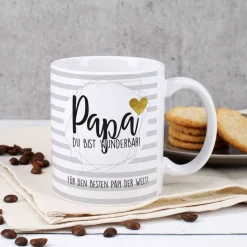 Tasse zum Vatertag - Papa du bist wunderbar!