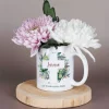 Tasse zur Kommunion oder Konfirmation mit Blätterkreuz-Motiv