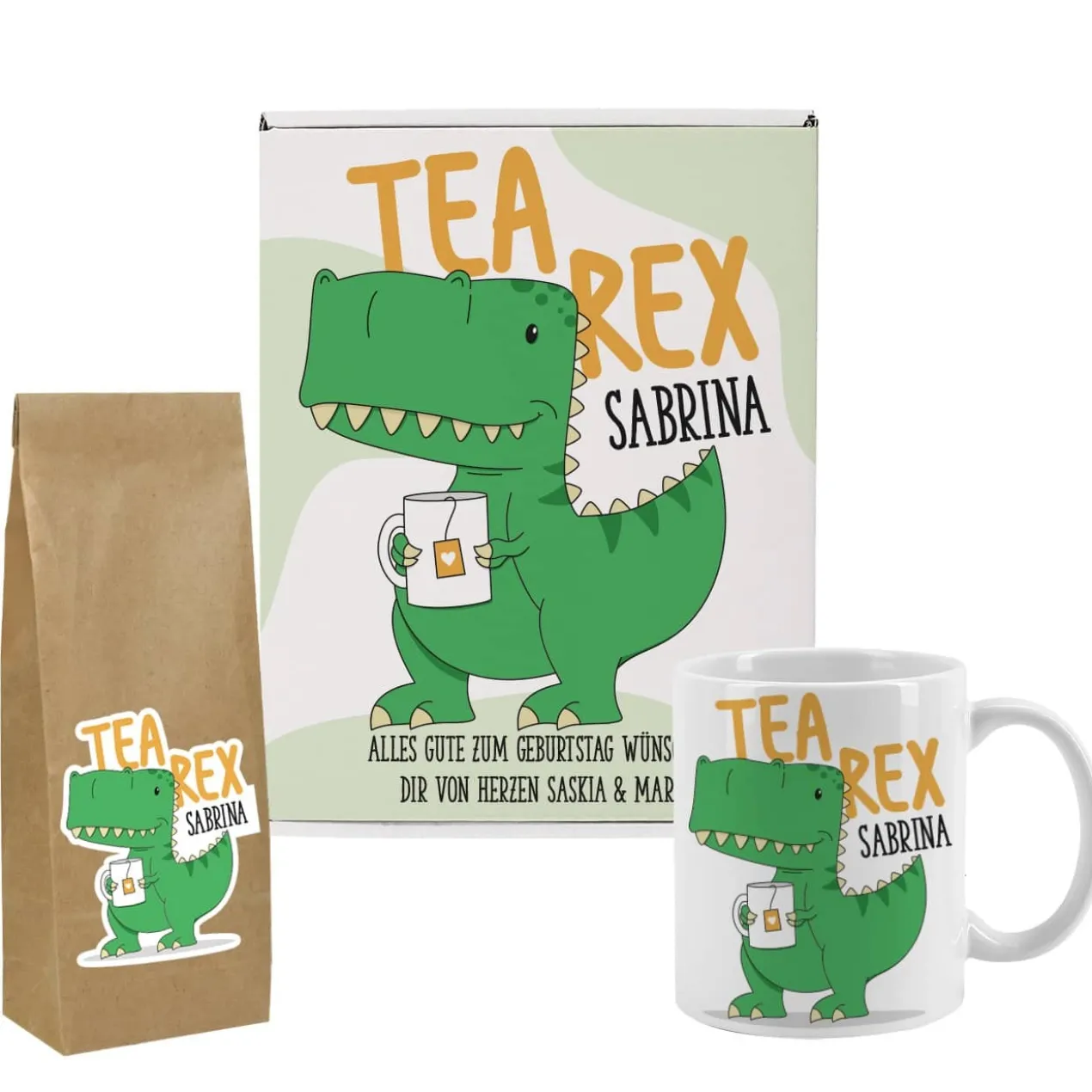 Tea-Rex - Tee-Geschenkset mit T-Rex Motiv