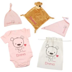 Teddy-Geschenkset für Mädchen zur Geburt