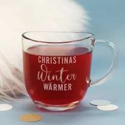 Tee-Set - Winter Wärmer - mit graviertem Teeglas und Teepäckchen