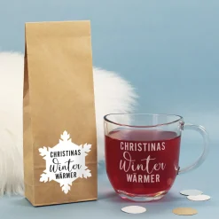 Tee-Set - Winter Wärmer - mit graviertem Teeglas und Teepäckchen
