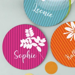 4-teiliges Untersetzer-Set mit Sommermotiven
