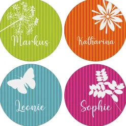 4-teiliges Untersetzer-Set mit Sommermotiven