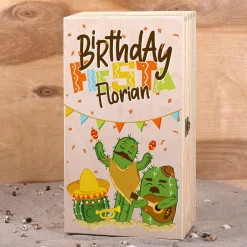 Tequila-Set "Birthday Fiesta" mit vier Shotgläsern, Sierra Tequila und Geschenkkiste