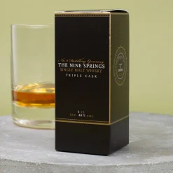 The Nine Springs - Triple Cask Single Malt Whisky aus dem Eichsfeld in Thüringen | Miniaturflasche
