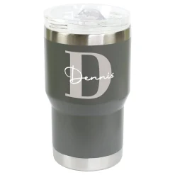 Thermobecher personalisiert mit Initiale & Name | Coffee to Go Becher aus Edelstahl & Keramik