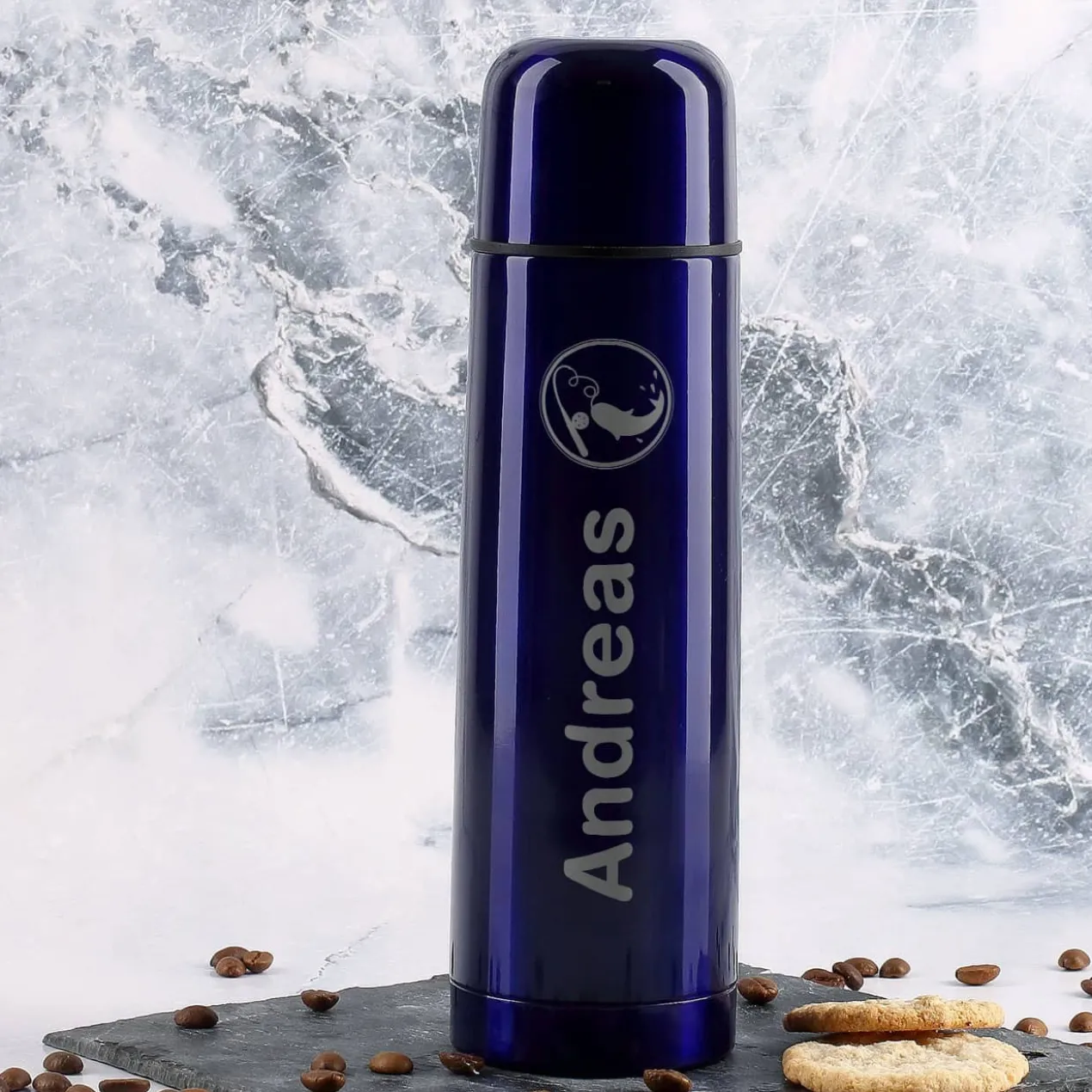 Thermosflasche mit Name für Angler