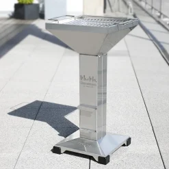 Thüros T2 Kaminzuggrill aus Edelstahl als persönliches Geschenk zur Hochzeit | Hochwertiger Grill