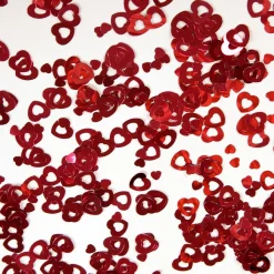 Tischdekoration Konfetti rote Herzen