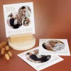 Tischkalender mit runden Fotos bedruckt - individuell gestaltbar
