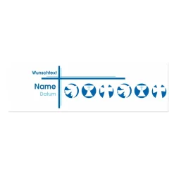 Tischläufer zur Kommunion, Konfirmation oder Taufe mit Name, Datum und Wunschtext