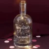 Together... gravierte Geschenkflasche mit Namen des Paares und LED-Flaschenlicht