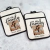Topflappen 2er Set für die Familie | Personalisierbar mit eigenem Foto
