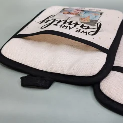 Topflappen 2er Set für die Familie | Personalisierbar mit eigenem Foto