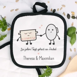 Topflappen Set "Zu jedem Topf gehört ein Deckel"
