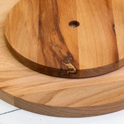 Tortenplatte drehbar aus Holz personalisiert mit Gravur | 30 cm | Kein Kuchen ist auch keine Lösung