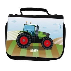Traktor - Waschtasche mit Name