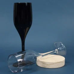 transparentes Sektglas