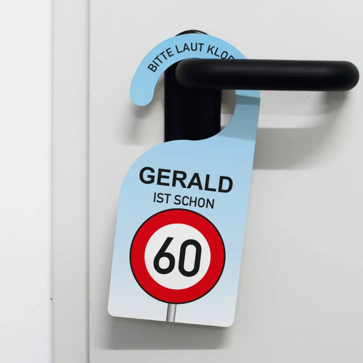 Türhänger zum Geburtstag mit Verkehrszeichen