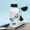 Trinkflasche mit Fußball-Motiv und Name