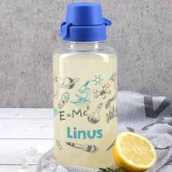 Trinkflasche mit Name und wissenschaftlichen Piktogrammen 0,7 L