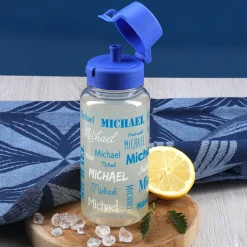 Trinkflasche zur Einschulung mit Name in verschiedenen Schriftarten 0,4 L