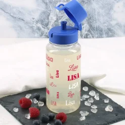 Trinkflasche zur Einschulung mit Name in verschiedenen Schriftarten 0,4 L