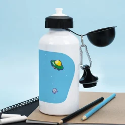 Trinkflasche zur Einschulung für Jungen mit Astronaut-Motiv | Personalisiert mit Name | 500ml