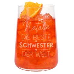 Trinkglas für die beste Freundin, Kollegin oder Schwester der Welt