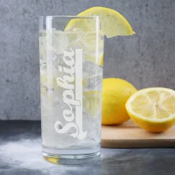 Trinkglas mit Gravur