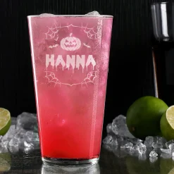 Trinkglas mit Gravur zu Halloween | 300 ml | Graviertes Glas mit Grusel-Motiv