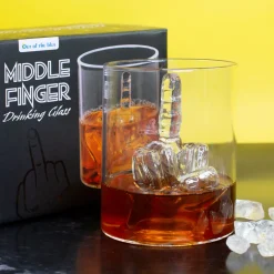 Trinkglas Mittelfinger als lustiges Geschenk