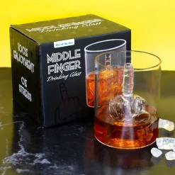 Trinkglas Mittelfinger als lustiges Geschenk
