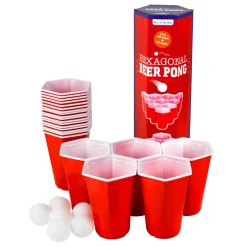 Trinkspiel Hexagon Beer Pong | Partyspiel Bierpong