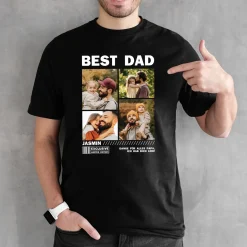 T-Shirt für Papas zum Vatertag, Geburtstag & Männertag in schwarz | Fotos & Text