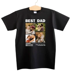 T-Shirt für Papas zum Vatertag, Geburtstag & Männertag in schwarz | Fotos & Text