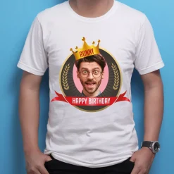 T-Shirt zum Geburtstag personalisiert mit Foto, Name & Text | Krone