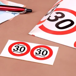 Umschlag für ein Geldgeschenk zum 30. Geburtstag