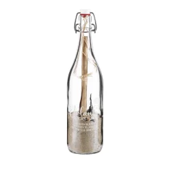 Urlaub in der Flasche - gefüllte Flaschenpost mit Wunschtext personalisiert