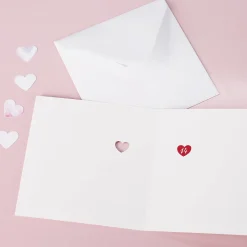 Valentinstagskarte - be my valentine - mit Name und Herzen