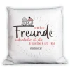 Verrückte Freunde - Kissen mit Wunschtext