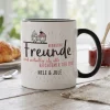 Verrückte Freunde - Tasse mit Wunschtext für beste Freundinnen & Freunde
