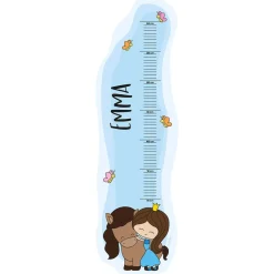 Wachstumsmesser Prinzessin mit Wunschname bedruckt