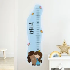 Wachstumsmesser Prinzessin mit Wunschname bedruckt