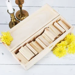 Wackelturm Gästebuch zur Hochzeit mit persönlicher Geschenkbox