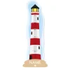 Wandtattoo Messlatte Leuchtturm mit Namensaufdruck für Kinderzimmer