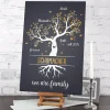 We are family - Leinwand mit Familienbaum und Ihren Namen