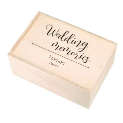 Wedding Memories - Holzbox mit persönlichem Druck